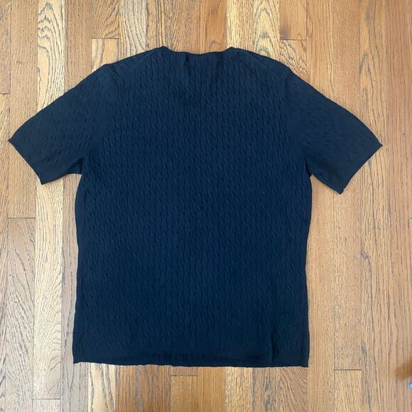 Vintage Belford for Neiman Marcus Black Short Sleeve Silk Sweater - Picture 5 of 6